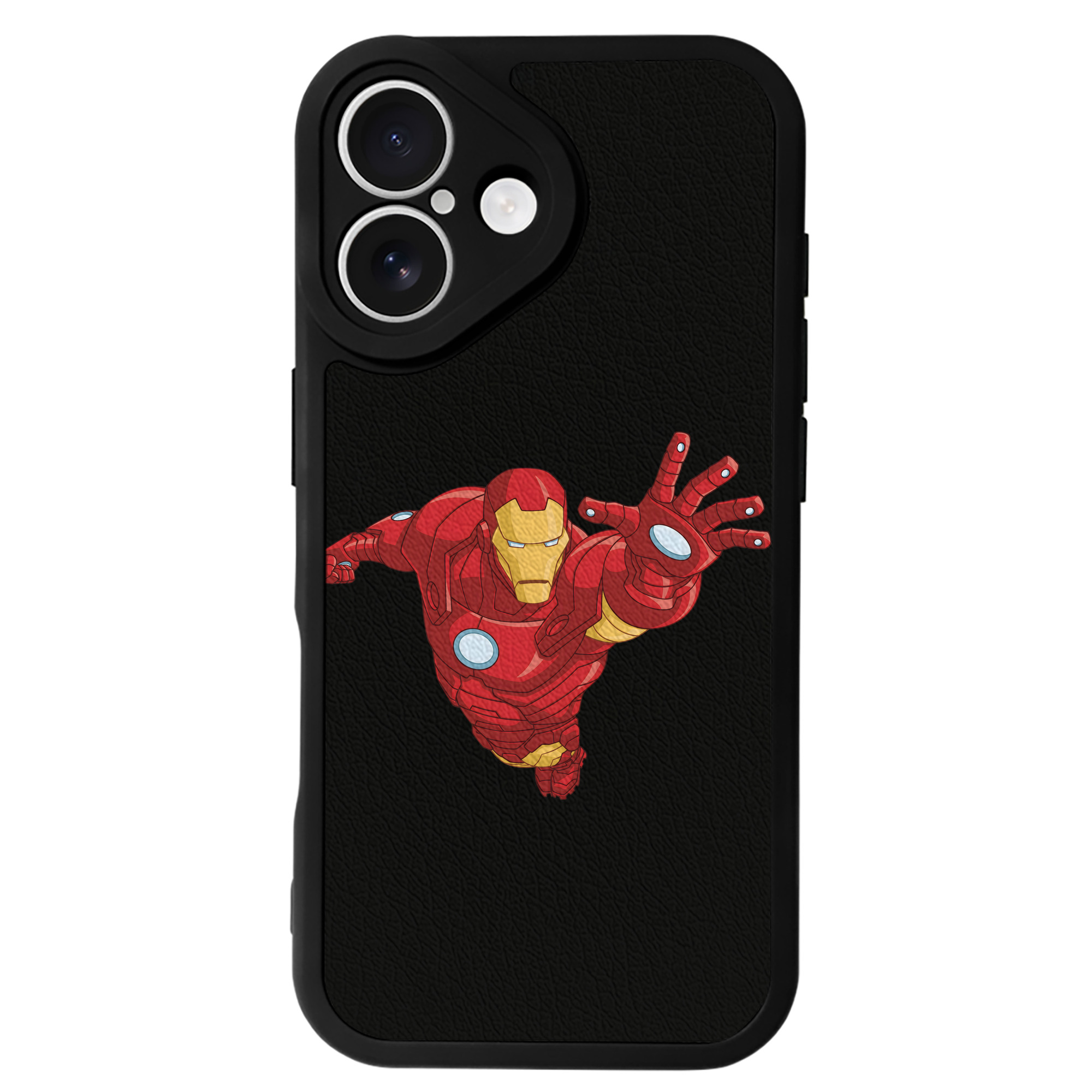 （画像用） アベンジャーズ The Avengers 【iPhone 16シリーズ対応】シリコンスマホケース（レザー調） 材質：シリコン